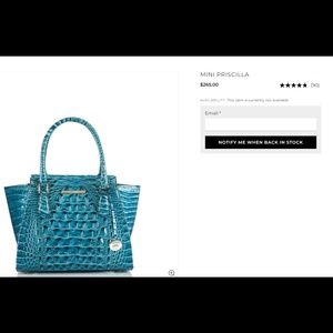 Brahmin Mini Priscilla in blue